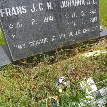 MERWE Frans J.C.N., van der 1941- &amp; Johanna A.C. 1944-2001