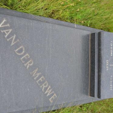 MERWE Johannes Lodewicus, van der 1908-1985 &amp; Ella Maria KOTZE 1914-1995