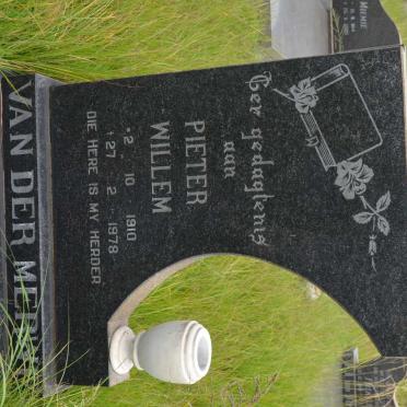 MERWE Pieter Willem, van der 1910-1978