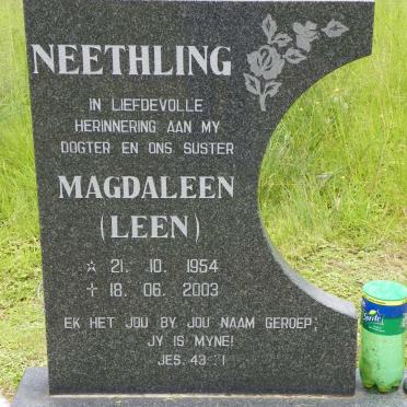NEETHLING Magdaleen 1954-2003