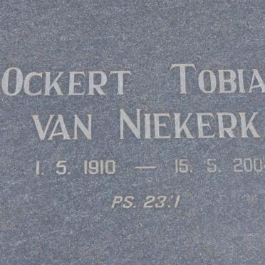 NIEKERK Ockert Tobias, van 1910-2004
