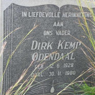 ODENDAAL Dirk Kemp 1928-1980