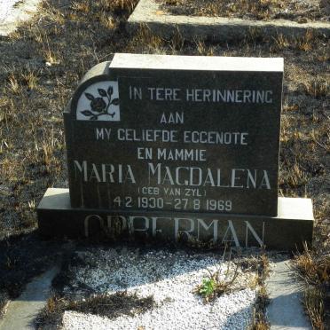OPPERMAN Maria Magdalena nee VAN ZYL 1930-1969