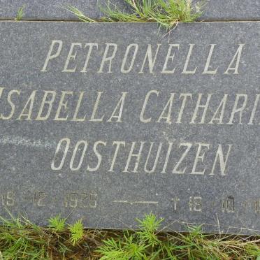 OOSTHUIZEN Petronella Isabella Catharina 1926-1986