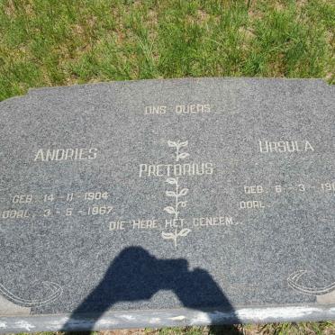 PRETORIUS Andries 1904-1967 &amp; Ursula 1910-