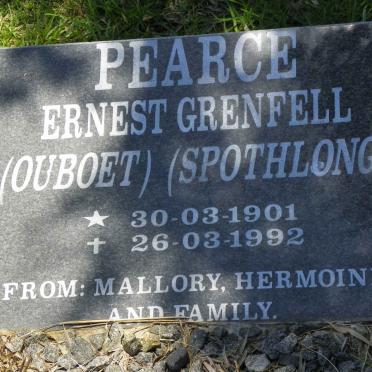 PEARCE Ernest Grenfell 1901-1992
