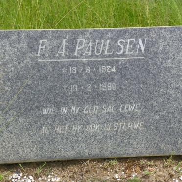 PAULSEN F.A. 1924-1990