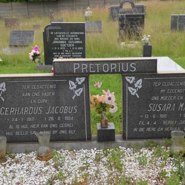 PRETORIUS Gerhardus Jacobus 1917-1984 &amp; Susara Maria 1918-1983