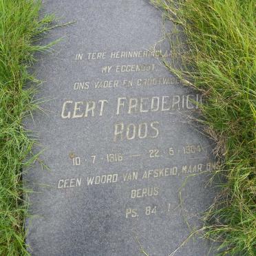 ROOS Gert Frederick 1916-1984