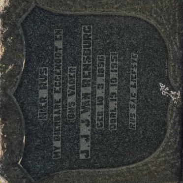 RENSBURG J.J.J., van 1896-1951