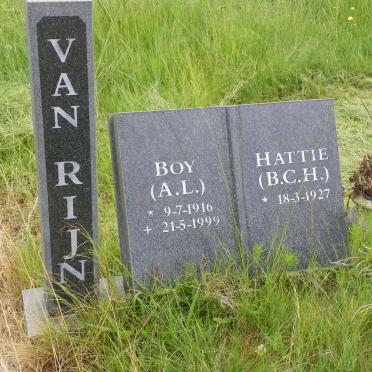 RIJN A.L., van 1916-1999 &amp; B.C.H. 1927-