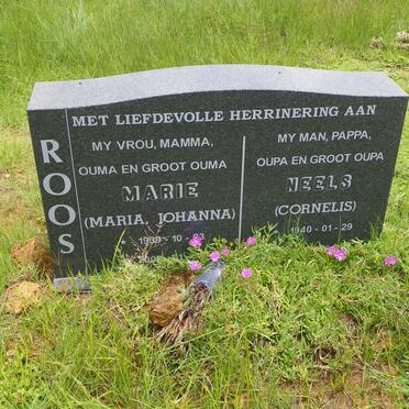 ROOS Cornelis 1940-2007 &amp; Maria Johanna 1939-2005