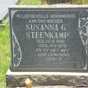 STEENKAMP Susanna G. 1898-1970