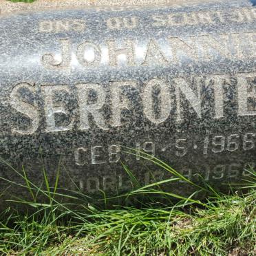 SERFONTEIN Johannie 1966-1968