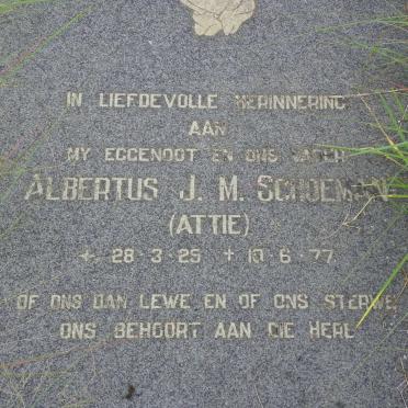 SCHOEMAN Albertus J.M. 1925-1977