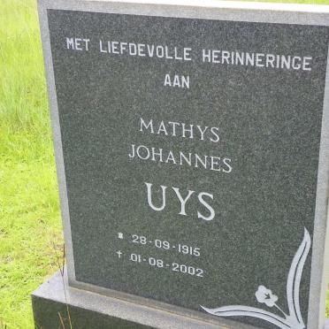 UYS Mathys Johannes 1915-2002