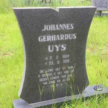 UYS Johannes Gerhardus 1904-1999