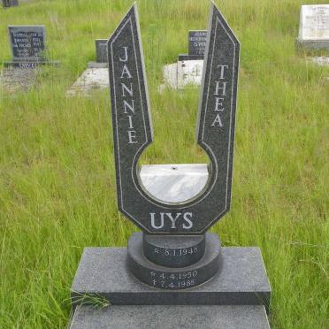 UYS Jannie 1948- &amp; Thea 1950-1988