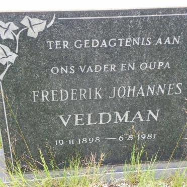 VELDMAN Frederik Johannes 1898-1981