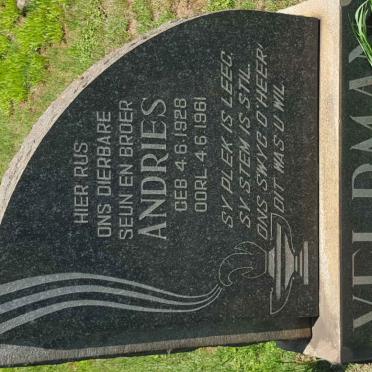 VELDMAN Andries 1928-1961