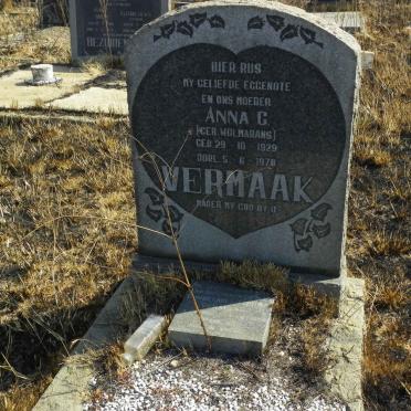 VERMAAK Cornelius Tobias 1925-1989 &amp; Anna C. WOLMARANS 1929-1970