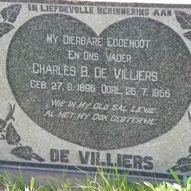 VILLIERS Charles B., de 1896-1956 &amp; Anna Magrietha KLEYN 1906-1977