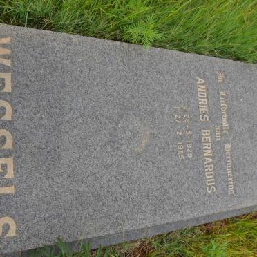 WESSELS Andries Bernardus 1929-1985