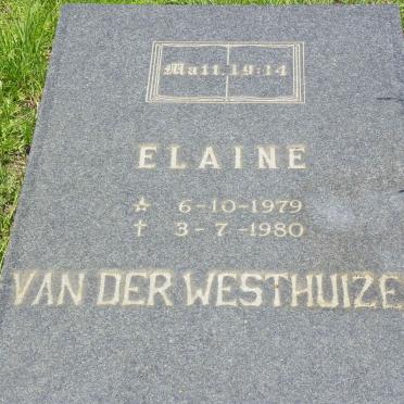 WESTHUIZEN Elaine, van der 1979-1980