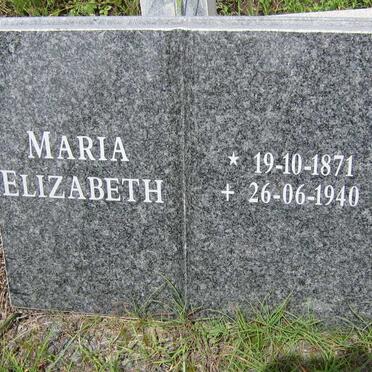 PIENAAR Maria Elizabeth 1871-1940