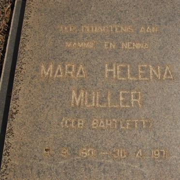 MULLER Mara Helena nee BARTLETT 1901-1971