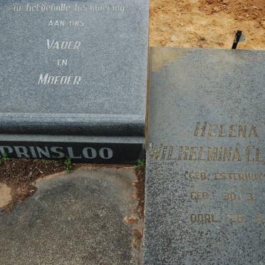 PRINSLOO Helena Wilhelmina Claudia nee ESTERHUYSEN 1907-1974