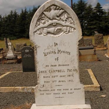 PATON John Campbell 1877-1911