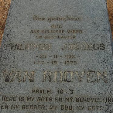 ROOYEN Philippus Jacobus, van 1913-1975