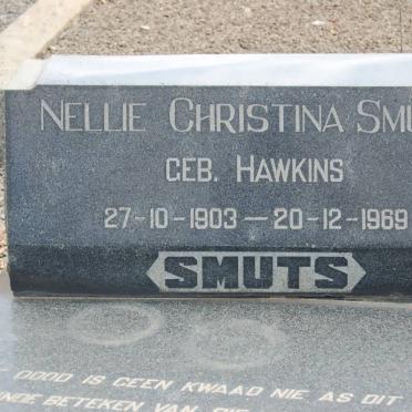 SMUTS Nellie Christina nee HAWKINS 1903-1969