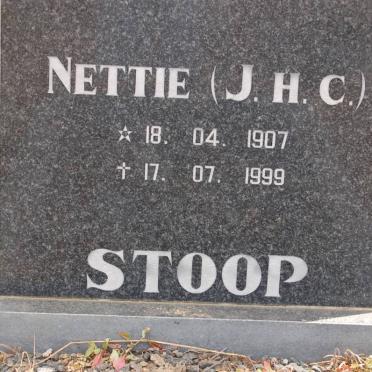 STOOP J.H.C. 1907-1999