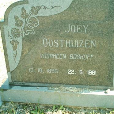 OOSTHUIZEN Joey nee BOSHOFF 1896-1981