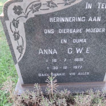 ? Anna C.W.E. 1891-1977