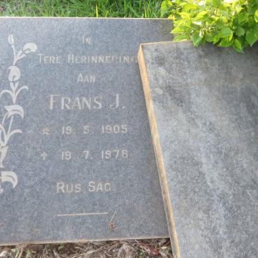 ? Frans J. 1905-1978