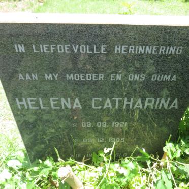 ? Helena Catharina 1921-1985