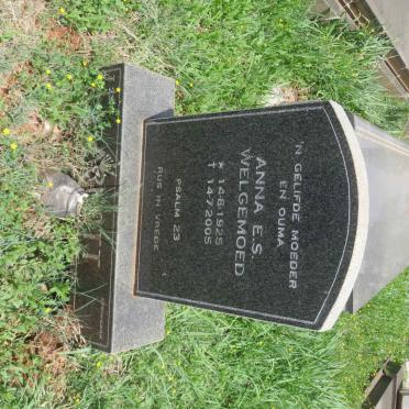 ARNOTT Anna E.S. WELGEMOED 1925-2005