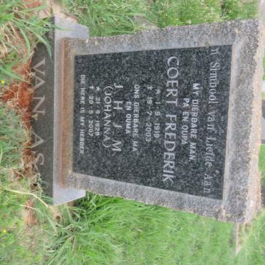 AS Coert Frederik, van 1919-2003 &amp; Johanna J.H.J.M. 1928-2007