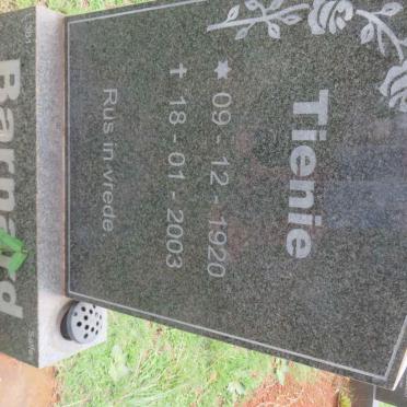 BARNARD Tienie 1920-2003