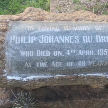 BRUYN Philip Johannes, du -1950