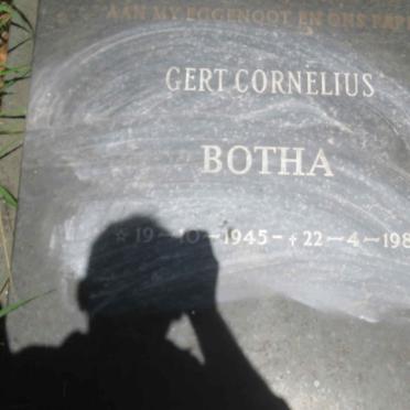 BOTHA Gert Cornelius 1945-1981