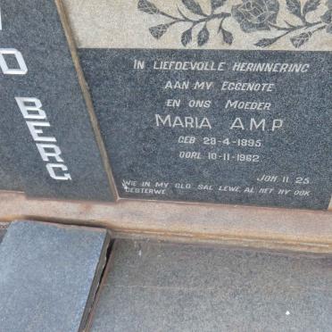 BERG Jacobus J., v.d. 1885-1975 & Maria A.M.P. 1895-1962 _1