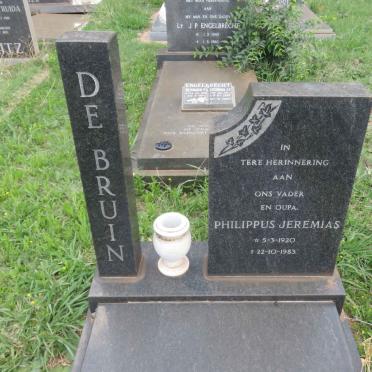 BRUIN Philippus Jeremias, de 1920-1983