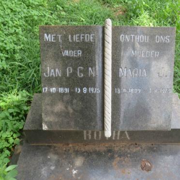 BOTHA Jan P.G.N. 1891-1975 &amp; Maria J. 1899-1973