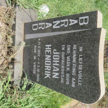 BARNARD Johan Hendrik 1932-1996