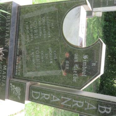 BARNARD Christiaan Johannes 1934-1989 &amp; Maria Magdalena ?eta 193?-