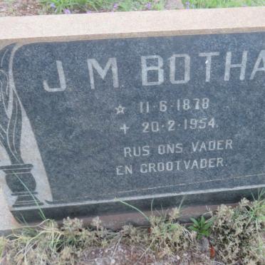 BOTHA J.M. 1878-1954